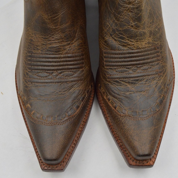 Tony Lama VF6009 Brown Leather Western Cowboy Boots Womans Size 7B EUC - Picture 10 of 11